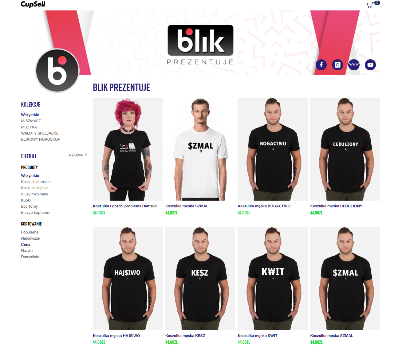 W internecie można kupi gadżety z logo BLIK-a, fot. Oskar Ziomek / sklep BLIK.