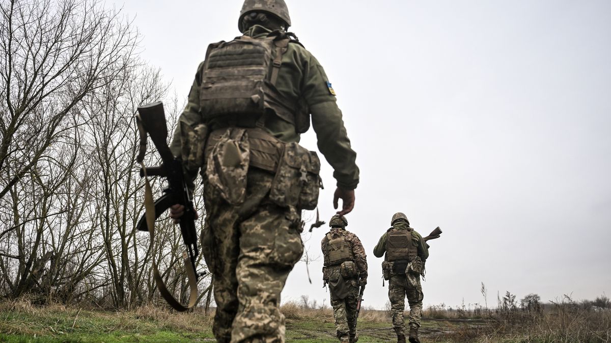 Shooting and tactical drills at Ukraine?s 102nd Territorial Defence Battalion
Soldiers from the 102nd Samar Wolves Battalion of Ukraine's 108th Territorial Defence Brigade walk along a field during shooting and tactical drills in Ukraine, on November 10, 2025. (Photo by Dmytro Smolienko/Ukrinform/NurPhoto via Getty Images)
NurPhoto
training, dmytro smolienko, bad weather, territorial defence, exercise, action shot, 108th brigade, field, november 10, defense, tactical drills, russia-ukraine war, field training, ukrainian army, maneuvers, nurphoto, tactical training, ukraine war, samar wolves, cloudy, territorial defense, 102nd samar wolves battalion, 108th territorial defence brigade, ukraine conflict, soldier, russian invasion, military drills, 102nd battalion, no use russia, shooting drills, ukrinform, soldiers, photojournalism, exercises, no use belarus