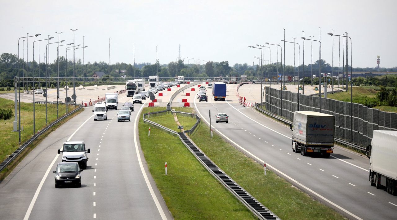 Wypadek na A2. Zderzenie ośmiu samochodów