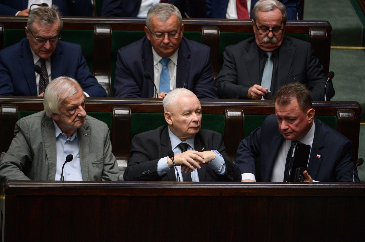 Ryszard Terlecki, Jarosław Kaczyński i Mariusz Błaszczak