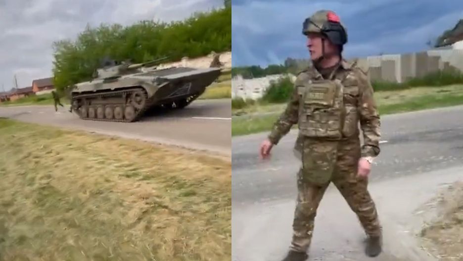 Gen. Aleksandr Łapin osobiście pojawił sie w rejonie walk w Biełgorodzie