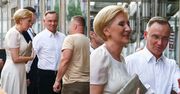 Elegancka Agata Duda i prezydent W MOKASYNACH zmierzają na kolację do amerykańskiej restauracji (ZDJĘCIA)