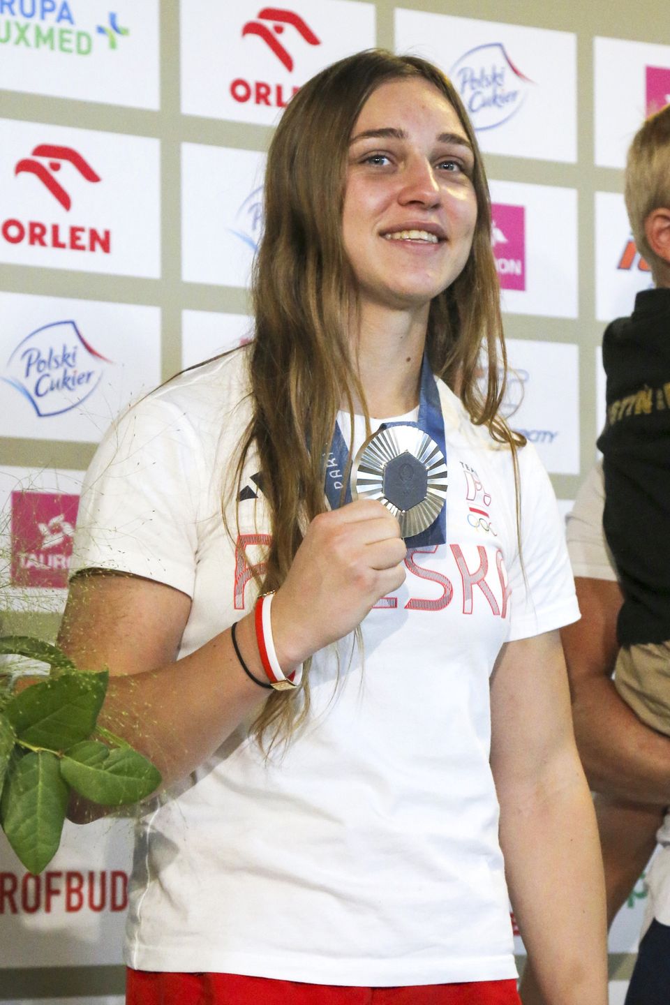 Wielki powrót srebrnych medalistów Igrzysk Olimpijskich we Francji, Lotnisko Chopina w Warszawie, Julia Szeremeta