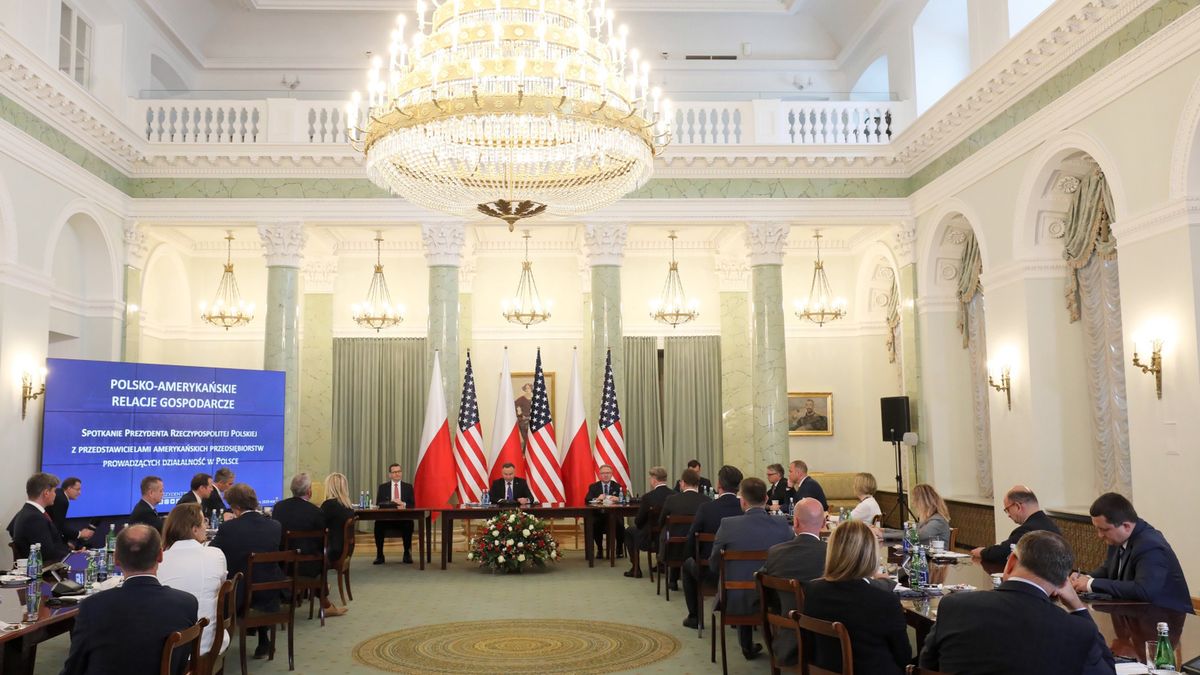 Spotkanie z przedsiębiorcami z USA zorganizowano po powrocie prezydenta z Waszyngtonu.