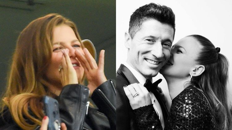 Anna Lewandowska pociesza Roberta Lewandowskiego
