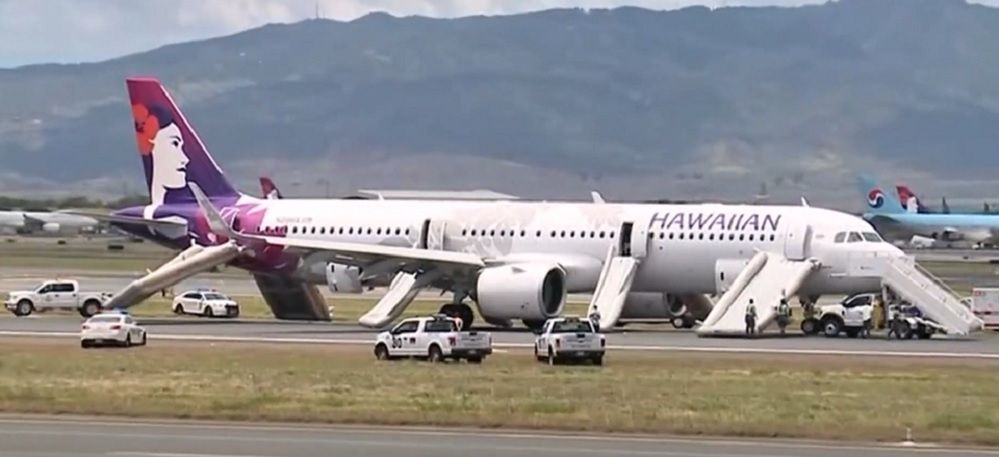 Airbus A321. Awaryjne lądowanie w Honolulu [WIDEO]