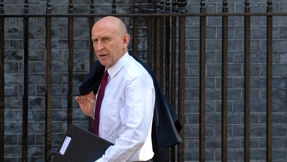 LONDON, ENGLAND - JULY 19: John Healey, Britain's Defence Secretary, arrives at 10, Downing Street ahead of a visit by Ukraine's President, Volodymyr Zelenskyy, to meet Prime Minister, Keir Starmer on July 19, 2024 in London, England. The newly elected Prime Minister is hosting bilateral meetings with the Ukrainian President the day after the European Political Community Summit at Blenheim Palace. (Photo by Carl Court/Getty Images)
