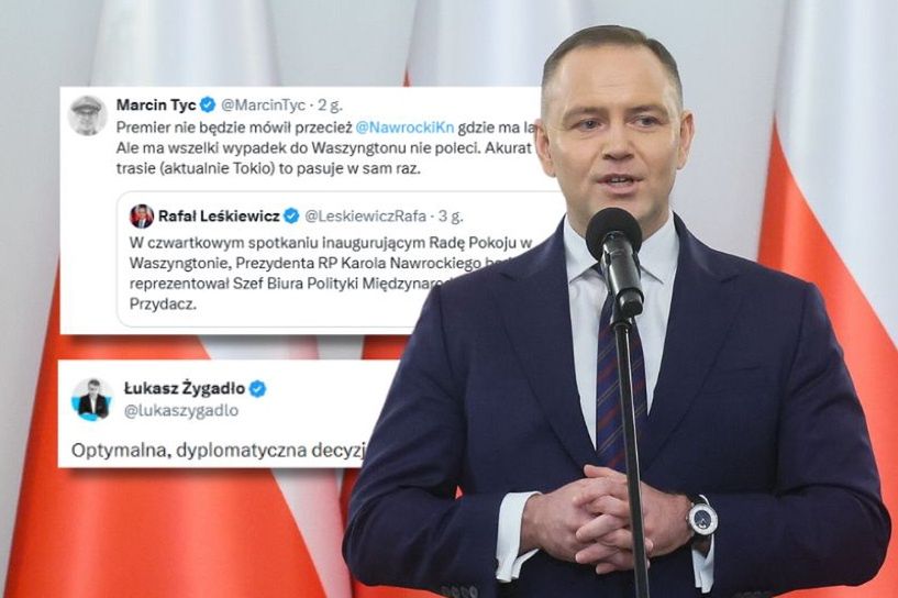 Jednak nie Nawrocki. Lawina komentarzy po decyzji Pałacu ws. Rady Pokoju