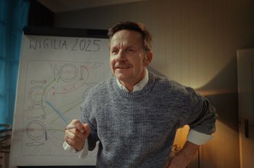 Bartłomiej Topa i
Katarzyna Herman w świątecznym spocie. 