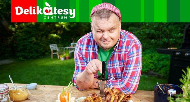 Jurek Sobieniak rzuca mięsem w nowej kampanii Delikatesów Centrum
