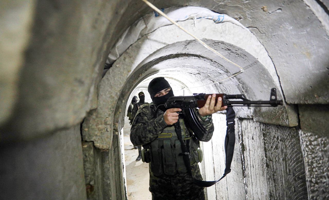 Tunnels under the Gaza Strip