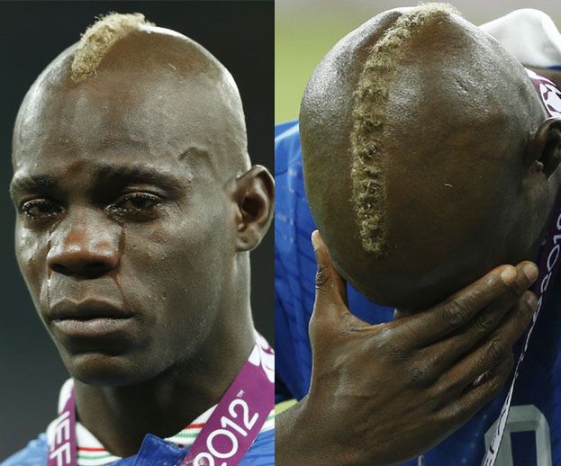 Balotelli PŁACZE po przegranej z Hiszpanią! (ZDJĘCIA)