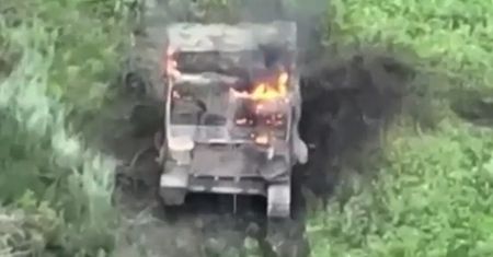Drugi raz od początku wojny. Rzadki sprzęt poszedł z dymem