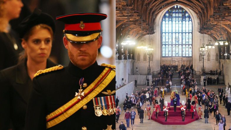 Wnuki królowej Elżbiety II czuwają przy jej trumnie