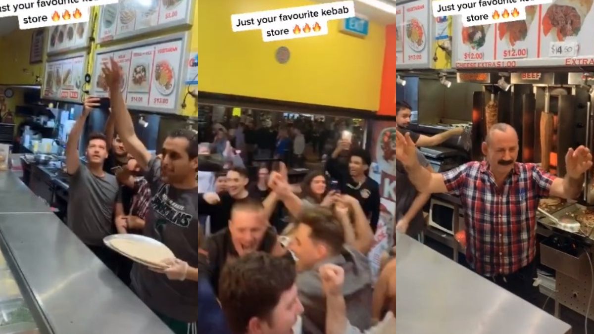 W restauracji z kebabem odbyła się spontaniczna impreza