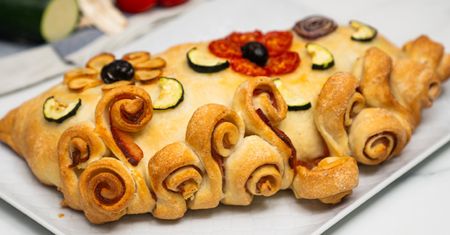 Pizza i piękny obrazek w jednym? Dlaczego nie! Przekąska też może być dziełem sztuki