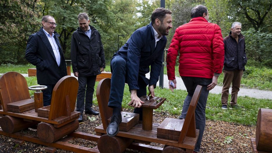 Prezydent Aleksander Miszalski osobiście testował atrakcje.