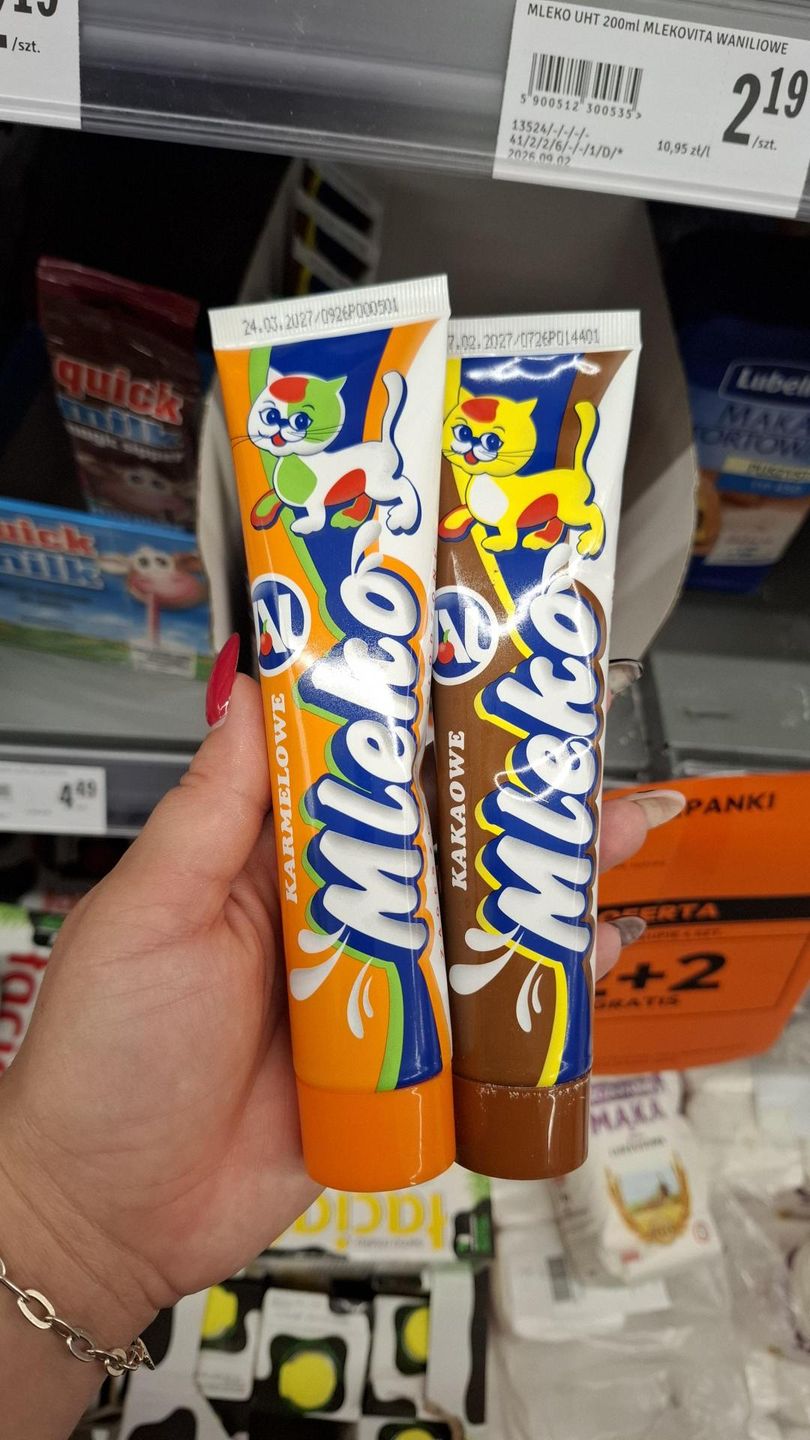 Mleko w tubce