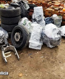 Części motocyklowe za 180 tys. zł i 4 aresztowanych. Policja odkryła "dziuplę"
