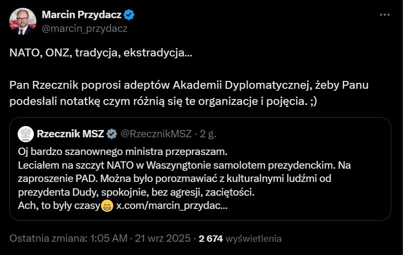 Odpowiedź prezydenckiego ministra 