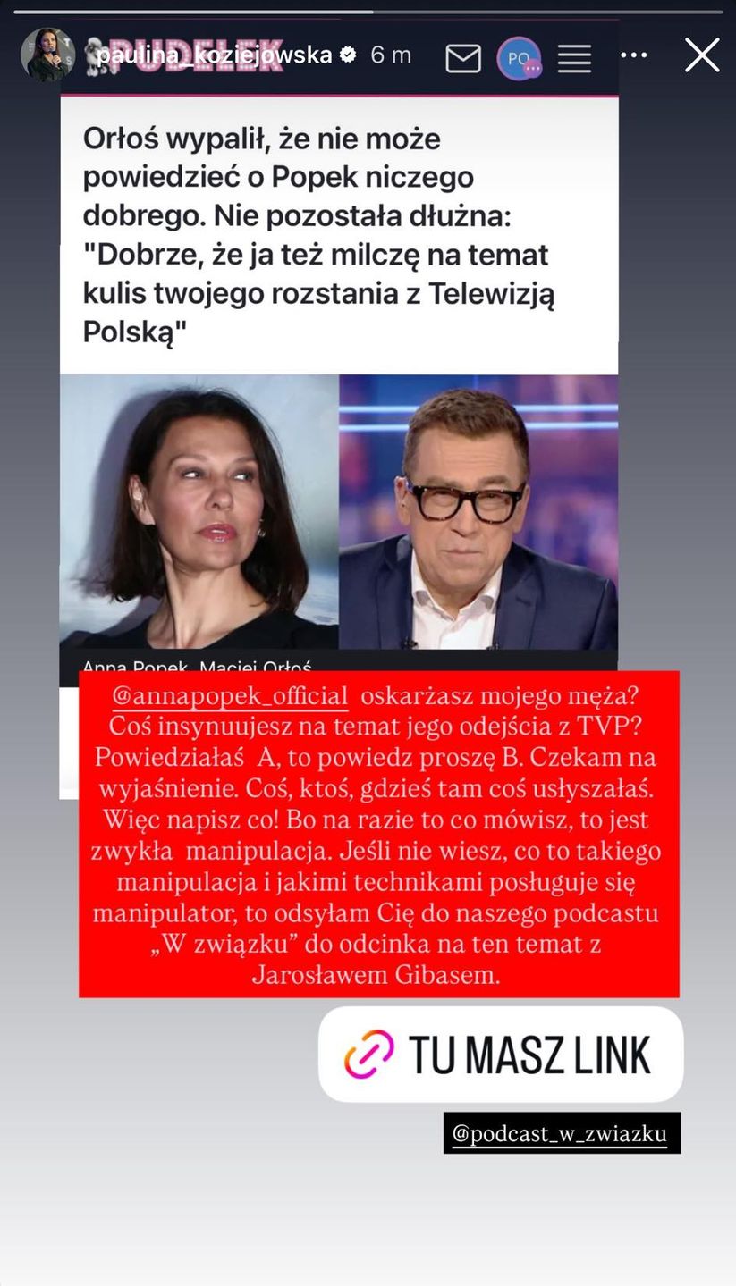 Paulina Orłoś uderza w Annę Popek