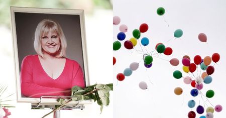 Wzruszające zakończenie pogrzebu Marzeny Kipiel-Sztuki. Wybrzmiała wyjątkowa piosenka, a 58 balonów poleciało do nieba