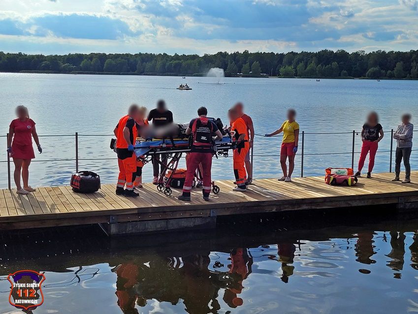 26-latek skoczył "na główkę" do Jeziora Paprocańskiego 