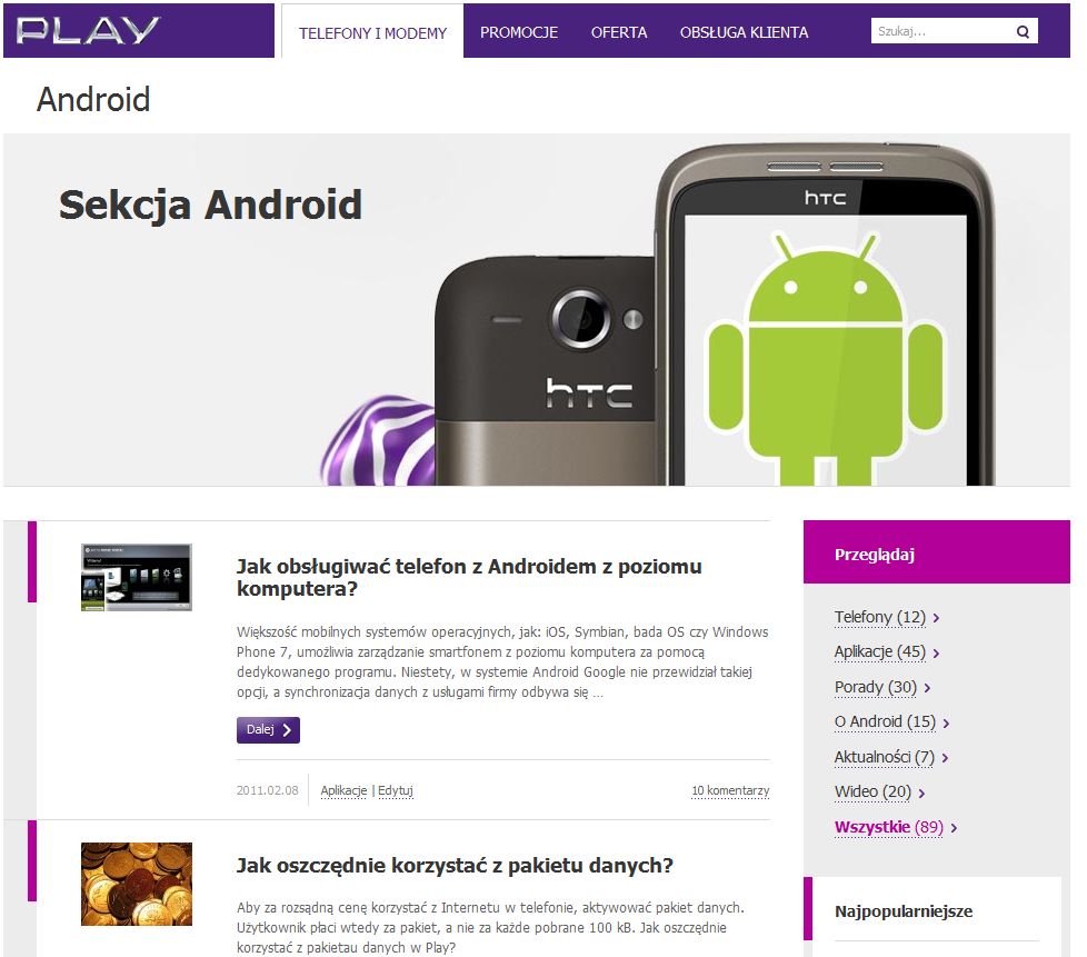 Android.playmobile.pl, czyli blog Play o Androidzie