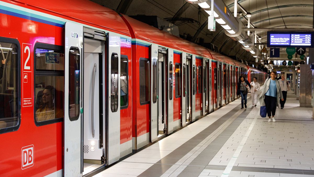 A Deutsche Bahn train is arriving at the station in Frankfurt, Germany, on July 3, 2024 (Photo by Agron Beqiri/NurPhoto via Getty Images).