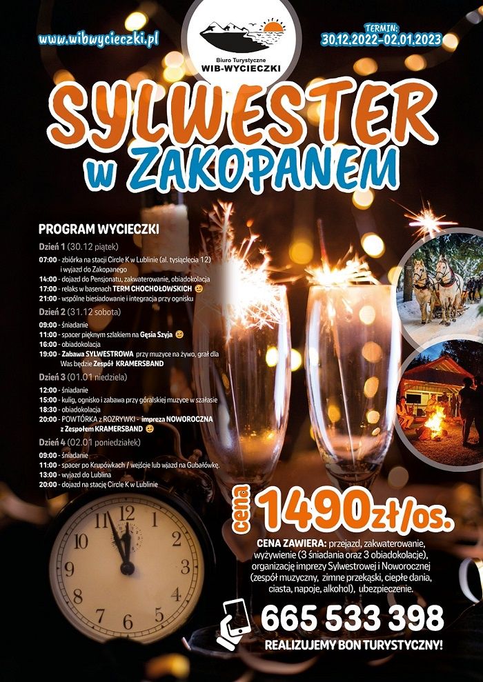 Sylwester w Zakopanem z Wib wycieczki