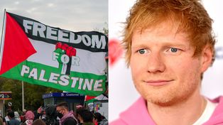 Protest przed koncertem Eda Sheerana. Grupa propalestyńska nie odpuszcza