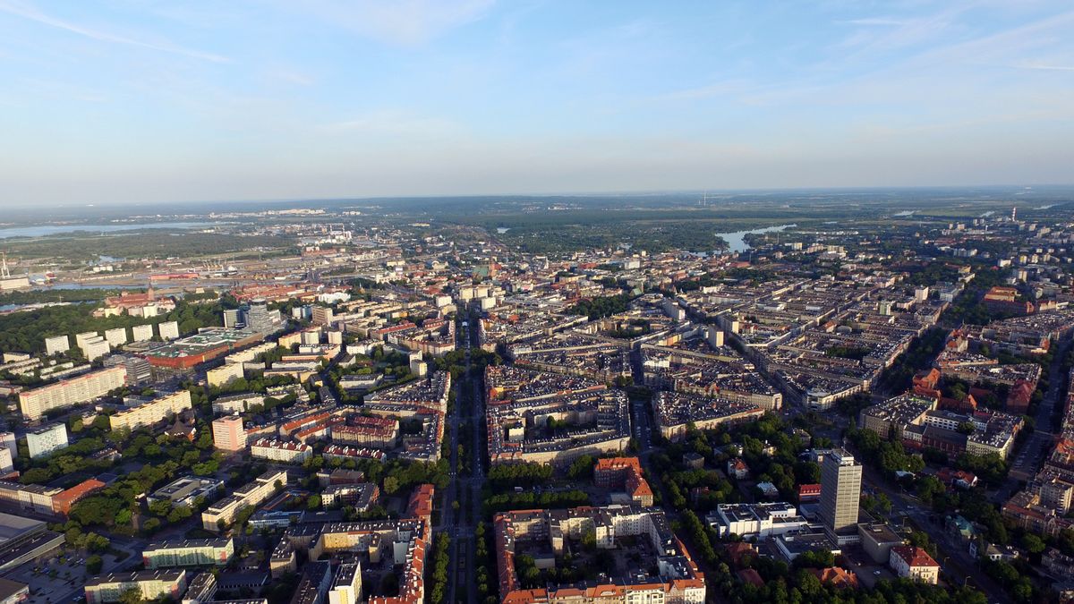 Gwieździsty układ ulic w Szczecinie przypomina układ urbanistyczny Paryża