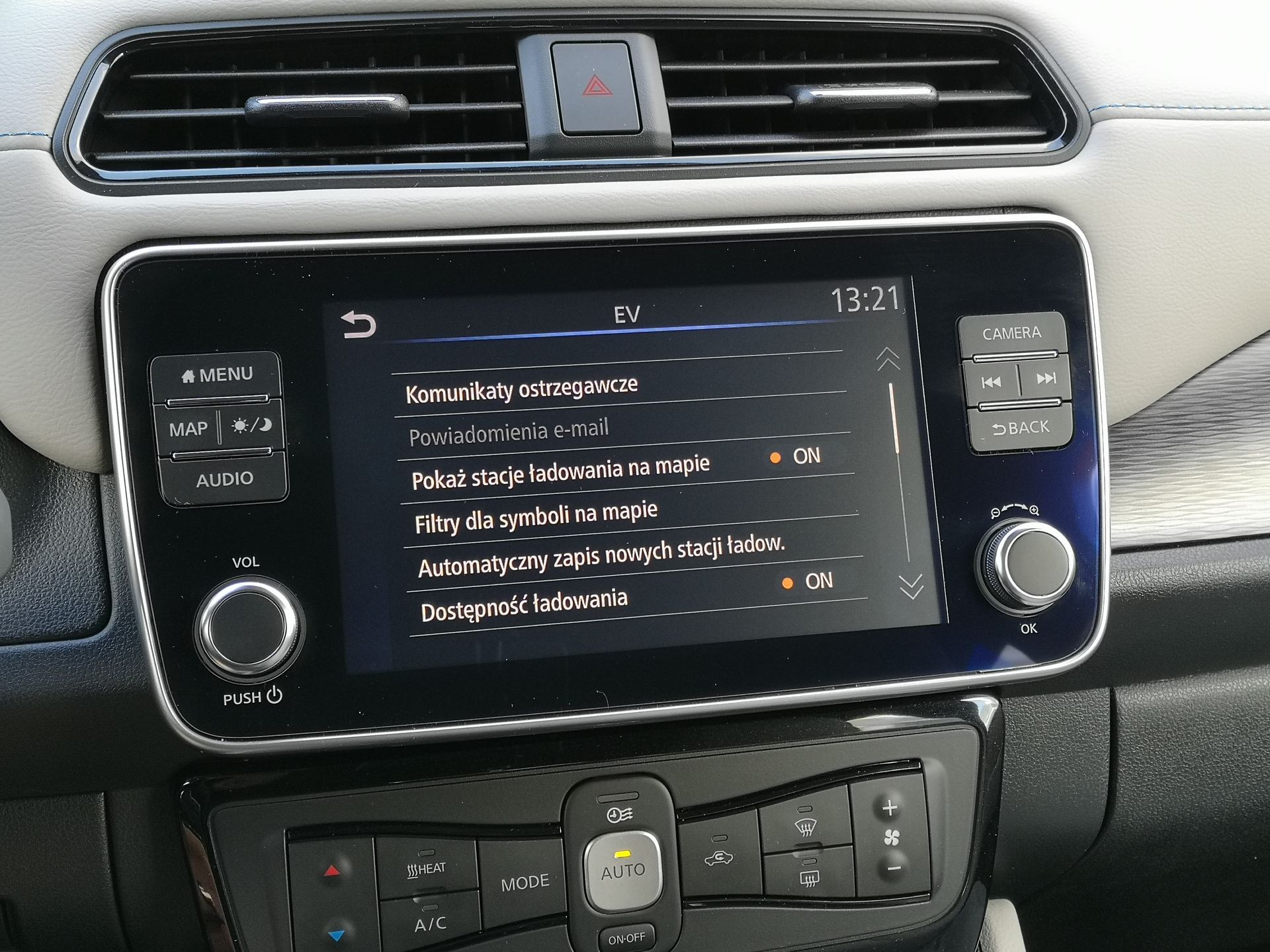 Nissan Leaf e+: Systemy wsparcia kierowcy, zarządzania energią oraz audio Bose 28
