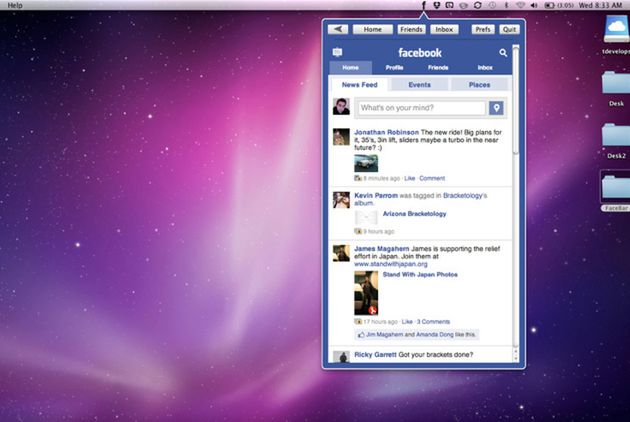 Facebar, czyli zarządzanie Facebookiem z paska menu