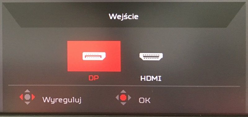 Acer Predator X35 - OSD
