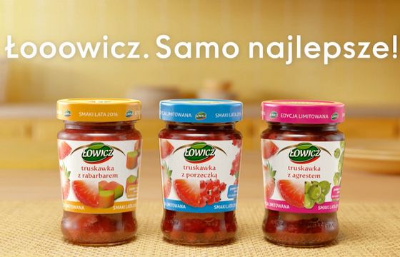 „Wszystkie truskawki takie, że łooo!” w reklamie dżemów Łowicz (wideo)