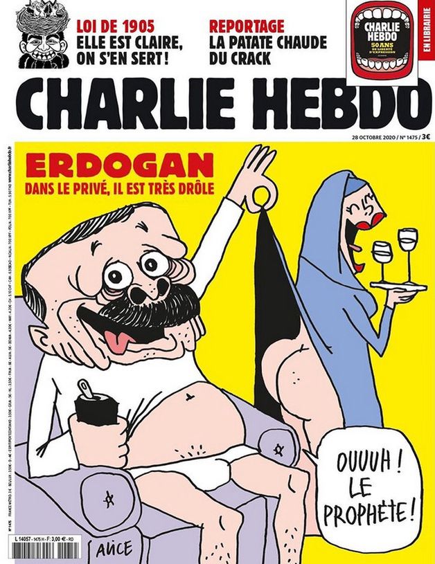 "Charlie Hebdo" opublikowało karykaturę Erdogana na okładce najnowszego wydania