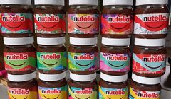 Uśmiechnięte słoiki kremu Nutella na jubileusz marki