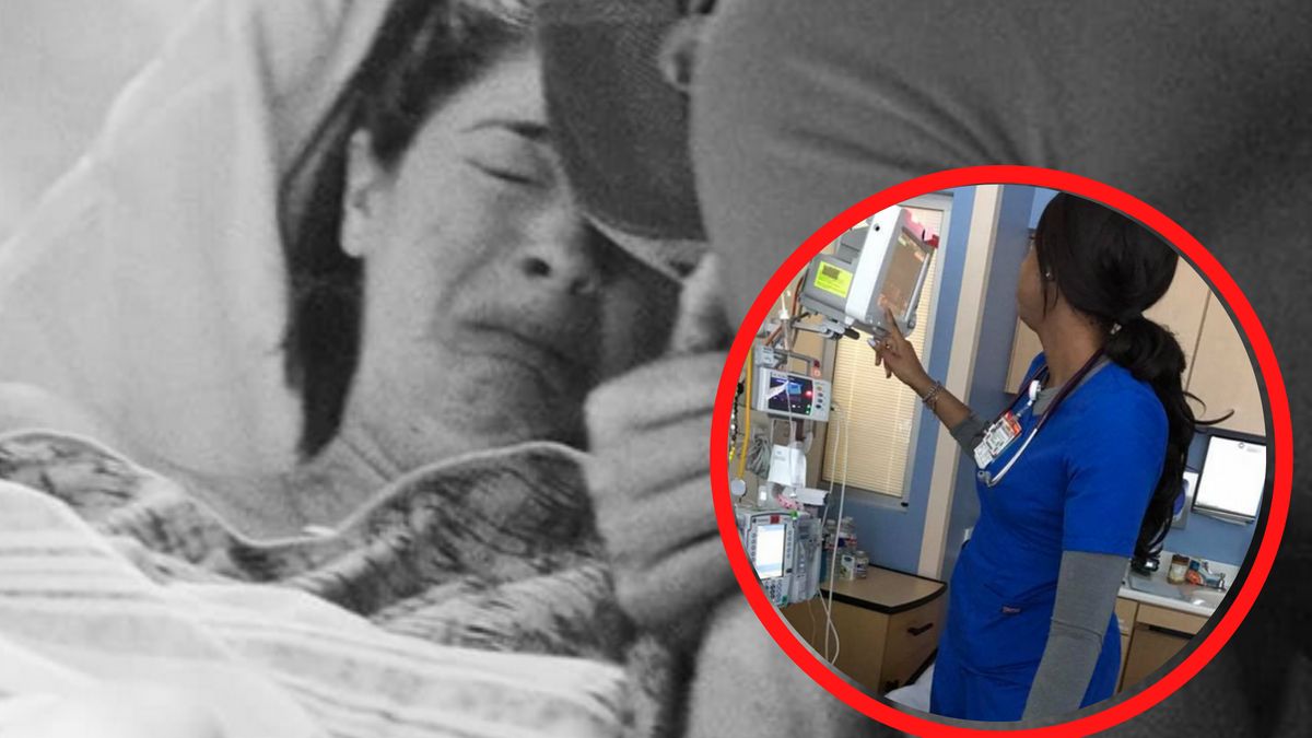 Matka obserwowała, co robi pielęgniarka