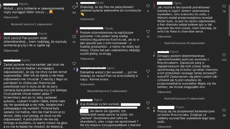 Komentarze po wywiadzie Mateusza Hładkiego z Rzeźniczakami