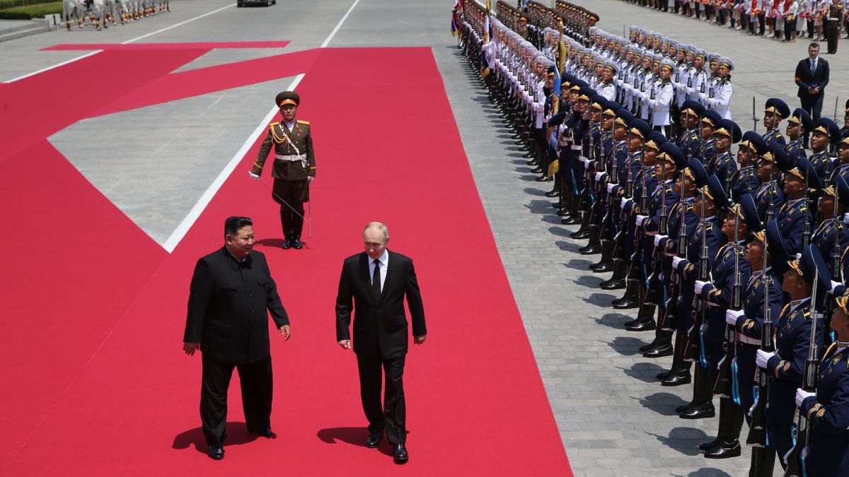 Rosyjski dyktator z wizyta w Pjongjangu