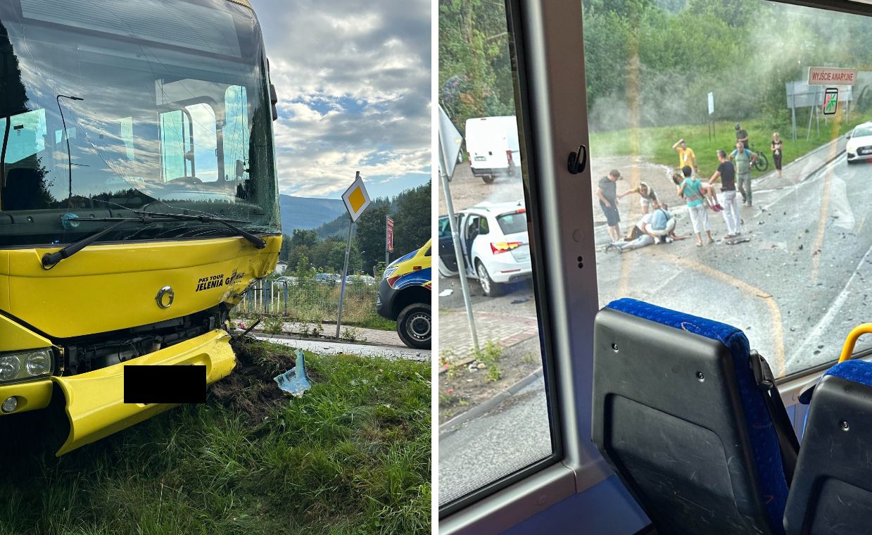 Ponad 20 osób rannych. Wypadek autobusowy w Karpaczu