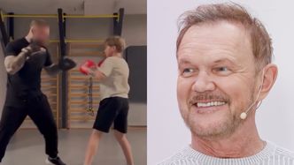 Cezary Pazura pochwalił się SYNEM. 13-letni Antoni trenuje boks. Cały tata? (FOTO)