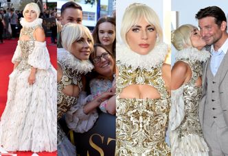 Lady Gaga przenosi się w czasie do epoki elżbietańskiej na premierze "Narodzin Gwiazdy" (ZDJĘCIA)