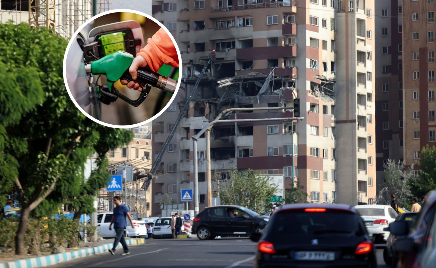 Teheran, zniszczenia spowodowane izraelskim atakiem, 13 czerwca 2025 roku