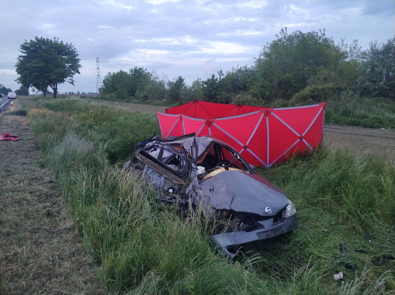 Tragedia pod Środą Wielkopolską. Kierowca był pijany