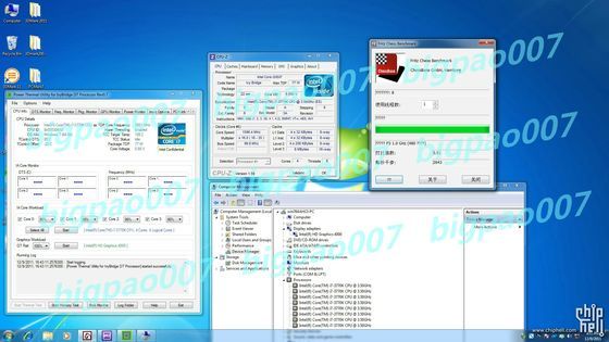 wydajność procesora Intel Core i7 3770K w aplikacji Fritz Chees Benchmark