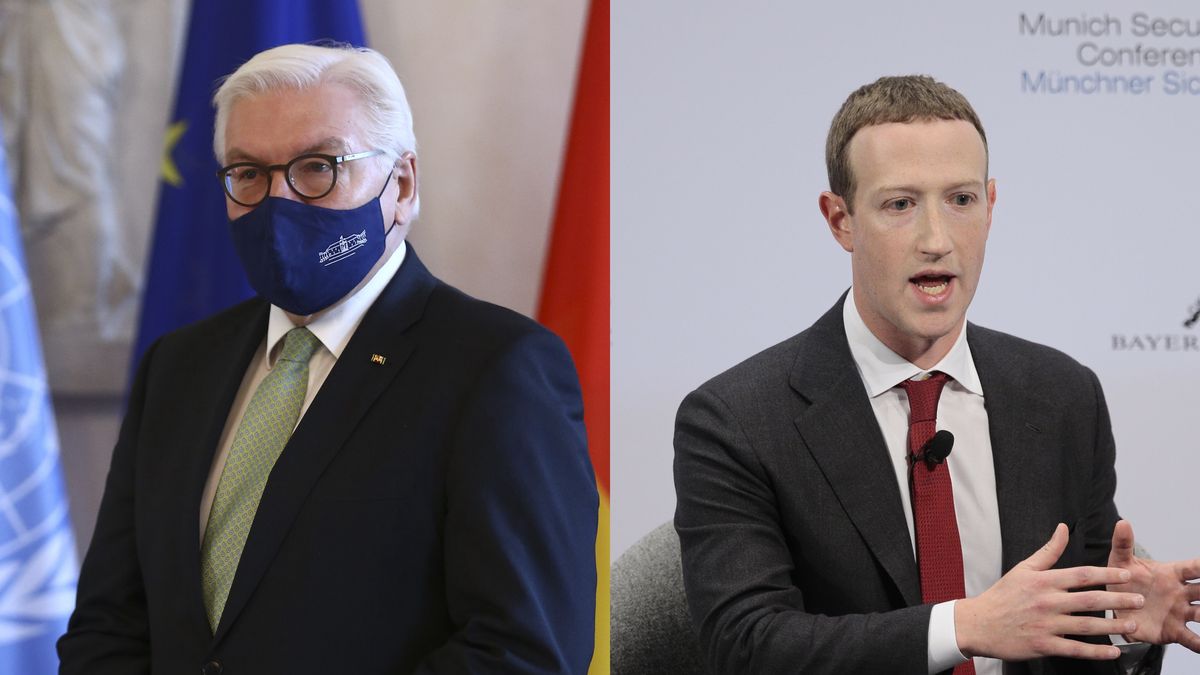 Antonio Guterres (po lewej) i Mark Zuckerberg