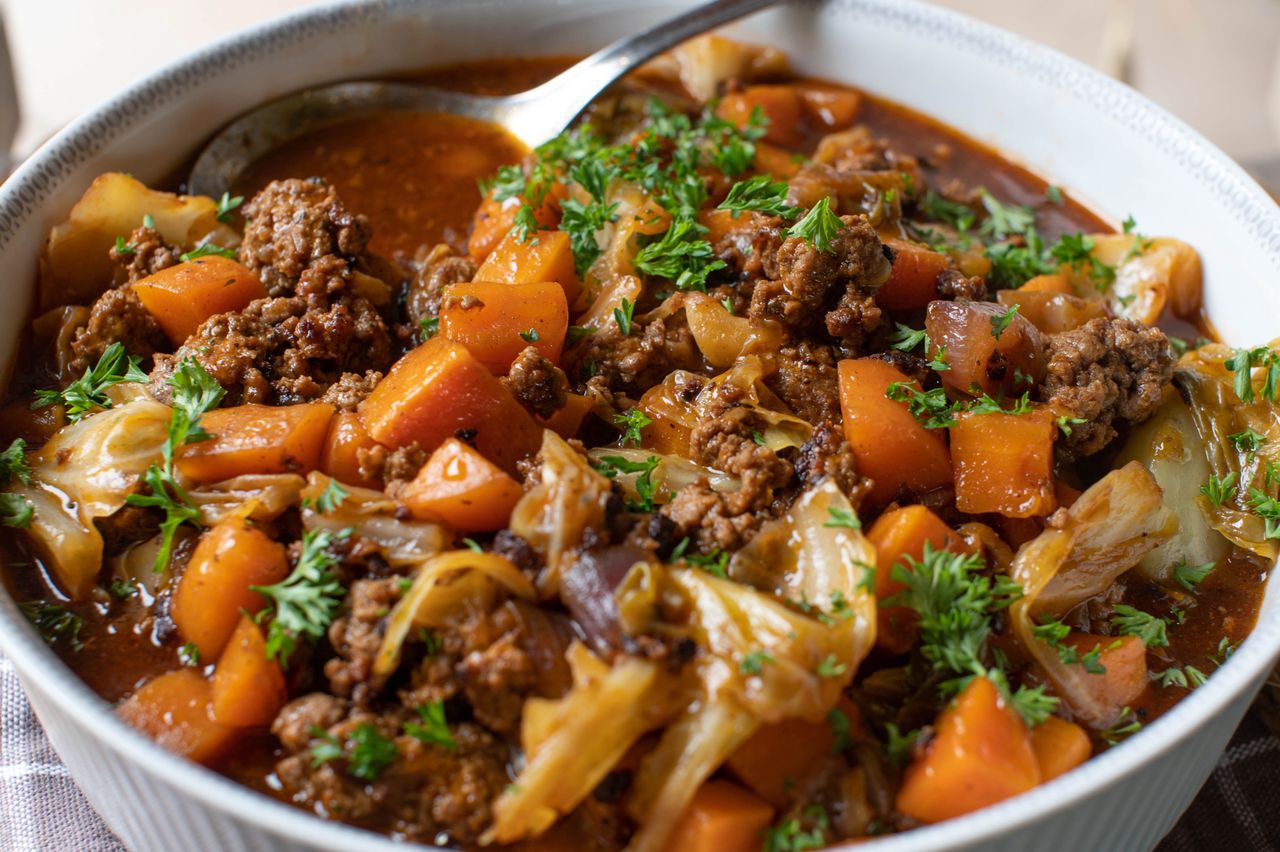 Chłopski garnek z mięsem mielonym