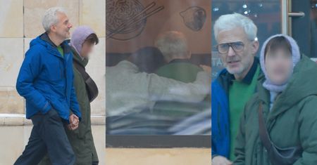 Hubert Urbański "przyłapany" z młodszą partnerką: spacer, dużo śmiechu i czułości w knajpie (ZDJĘCIA)